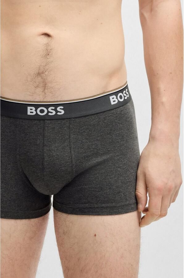 BOSS Boxershort TRUNK 3 PACK opdruk op de tailleband (3 stuks) - Foto 4