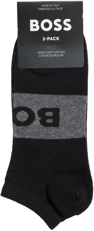 BOSS Business-sokken 2P AS Logo CC met groot ingestrikt logo-opschrift (2 paar Set van 2) - Foto 5