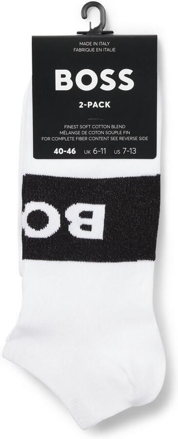 BOSS Business-sokken 2P AS Logo CC met groot ingestrikt logo-opschrift (2 paar Set van 2) - Foto 4