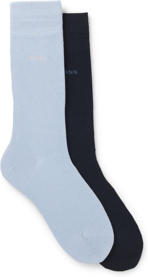 BOSS Business-sokken 2P RS Bamboo 1027 met gebreide boorden (set 2 paar) - Foto 2