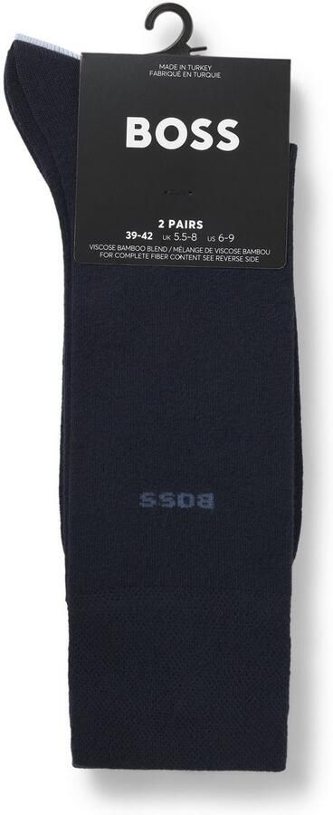 BOSS Business-sokken 2P RS Bamboo 1027 met gebreide boorden (set 2 paar) - Foto 3