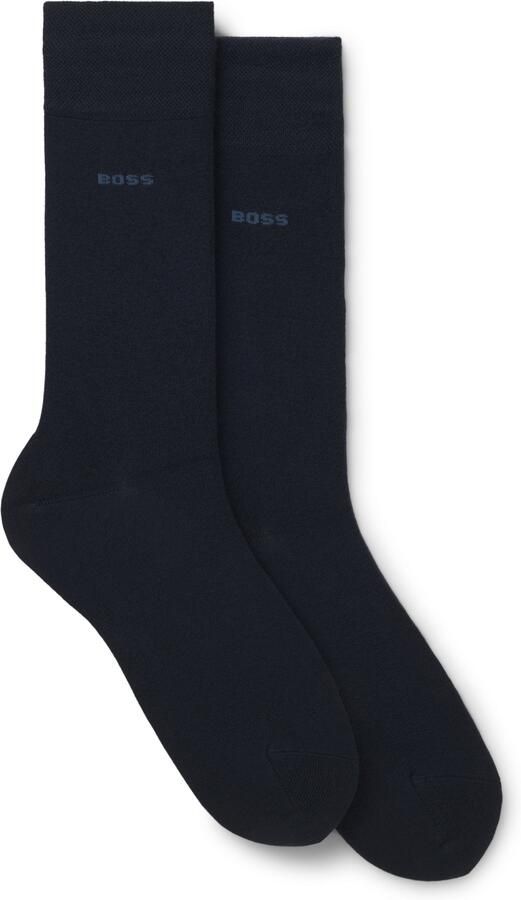 BOSS Business-sokken 2P RS Bamboo 1027 met gebreide boorden (set 2 paar) - Foto 4