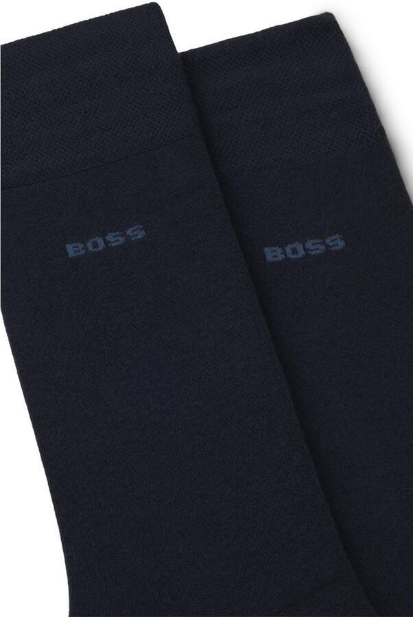 BOSS Business-sokken 2P RS Bamboo 1027 met gebreide boorden (set 2 paar) - Foto 3