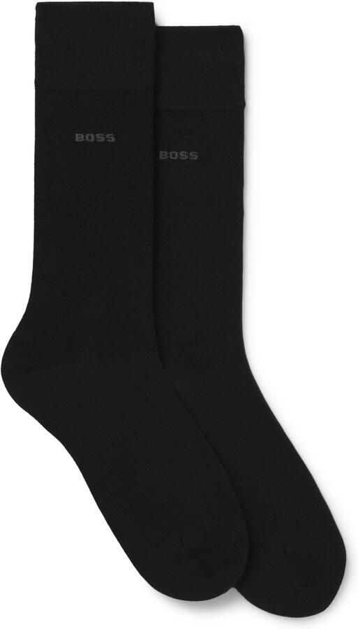 BOSS Business-sokken 2P RS Bamboo 1027 met gebreide boorden (set 2 paar) - Foto 3