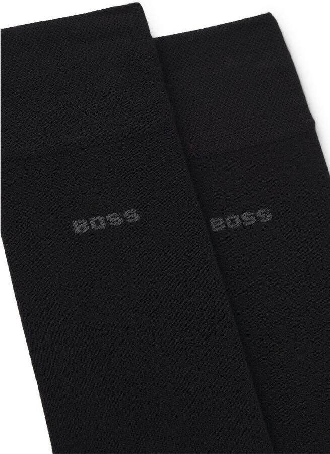 BOSS Business-sokken 2P RS Bamboo 1027 met gebreide boorden (set 2 paar) - Foto 2