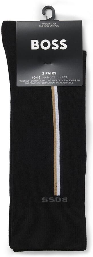 BOSS Business-sokken 2P RS Iconic CC met contraststrepen opzij (2 paar) - Foto 6