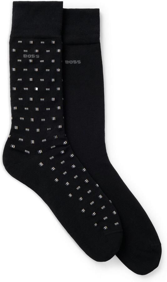 BOSS Business-sokken 2P RS Mini Iconic Sokken Pack van 1x uni en 1x minimalistisch patroon (2 paar) - Foto 6