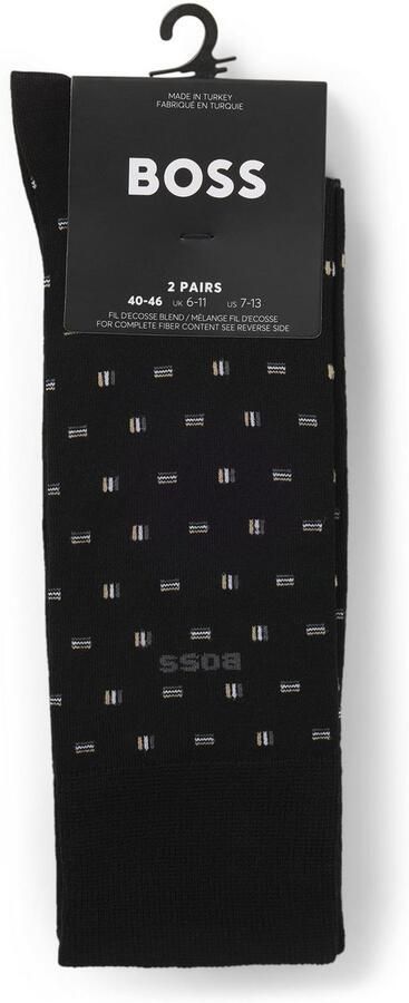 BOSS Business-sokken 2P RS Mini Iconic Sokken Pack van 1x uni en 1x minimalistisch patroon (2 paar) - Foto 5