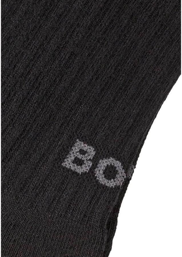 BOSS Business-sokken 3PQS Rib Logo Bam (set 3 paar)