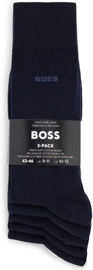 BOSS Business-sokken 5P RS Uni Col CC (set 5 paar 5er) - Foto 5