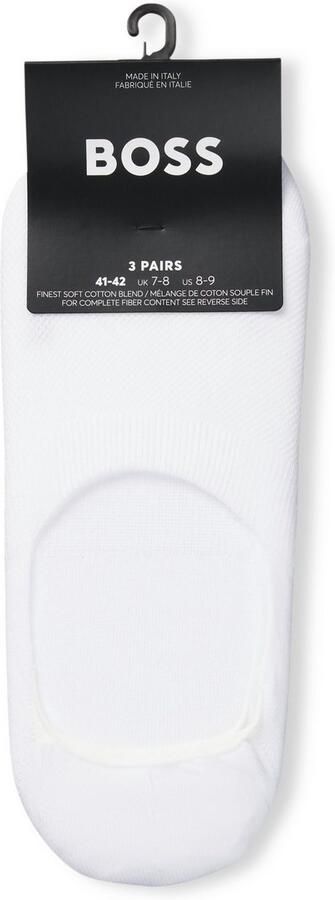 BOSS Enkelsokken 3P SL Uni CC onzichtbaar in de schoen (3 paar) - Foto 5