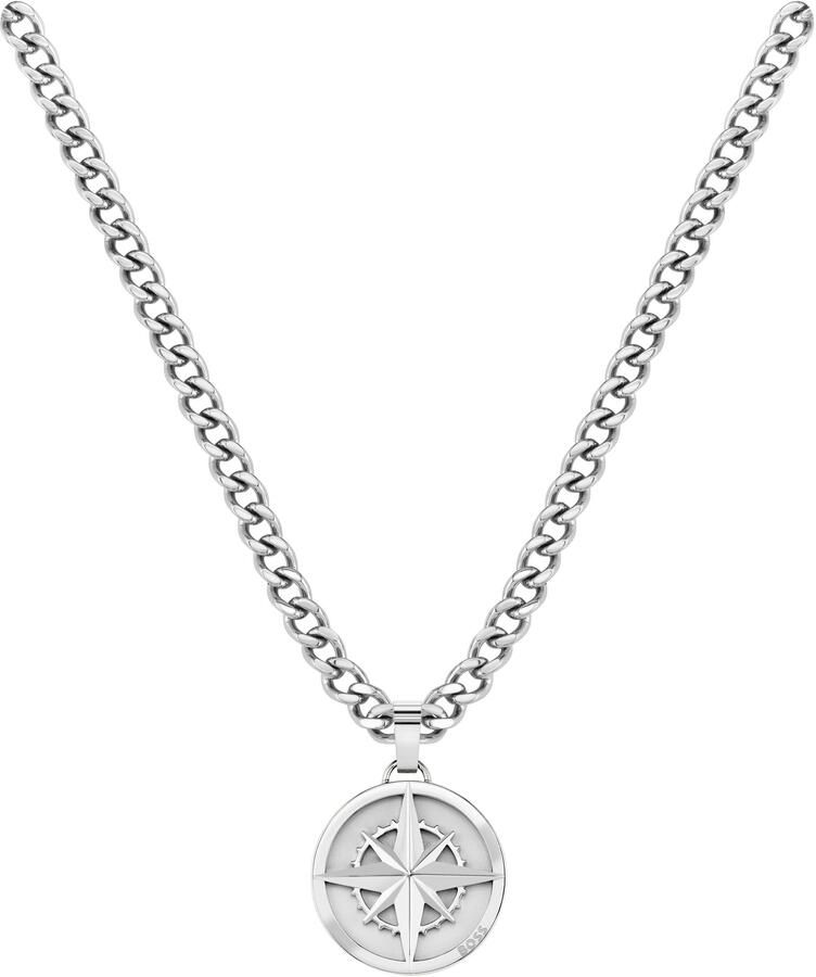 Boss Ketting met hanger Sieraden roestvrij staal halssieraad schakelketting NORTH voor hoodie shirt jeans sneakers ondergoed hugo orange! - Foto 2