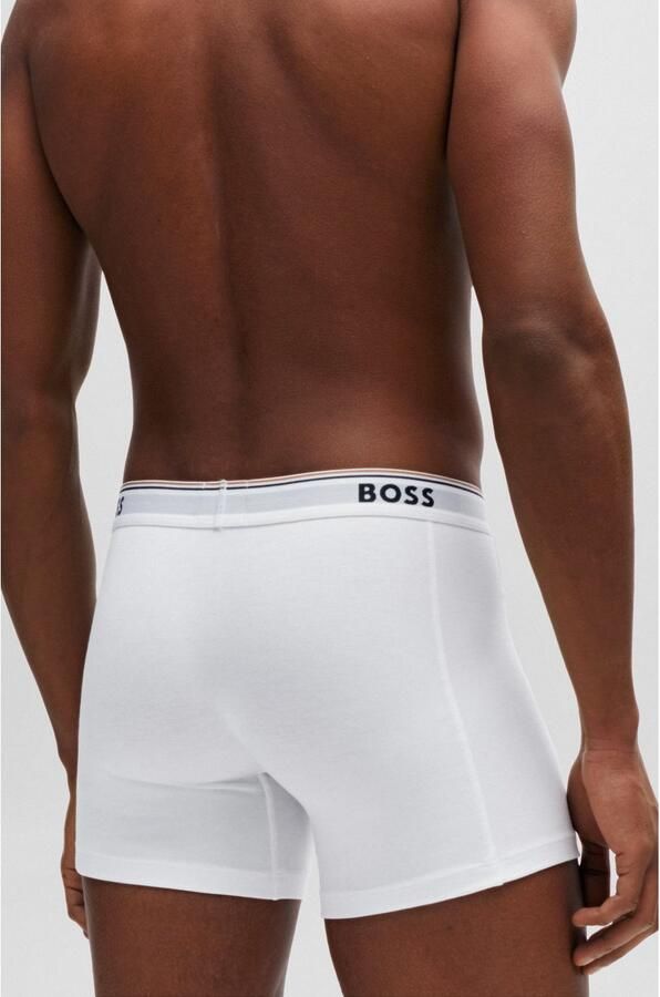 BOSS Lange boxershort BRIEF 3 PACK met in kleur bijpassende weefband (3 stuks) - Foto 13