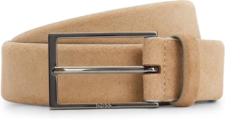 Boss Leren riem Calindo van suedeleer met metalen logo-sluiting - Foto 13