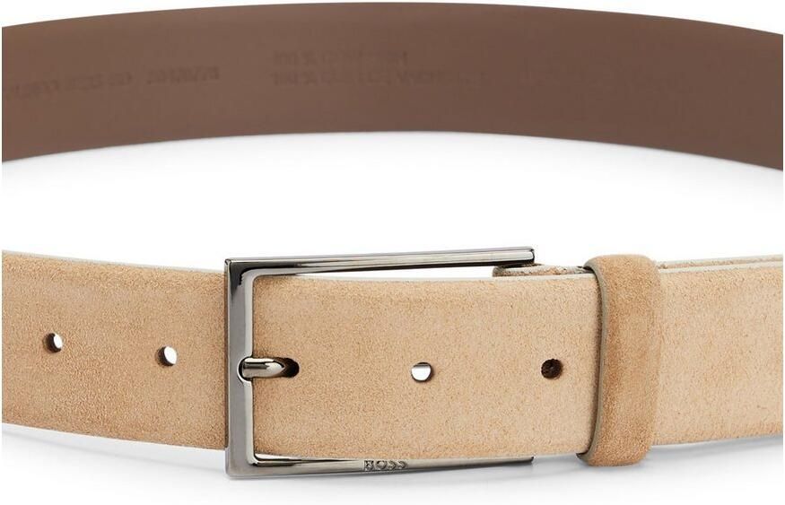 Boss Leren riem Calindo van suedeleer met metalen logo-sluiting - Foto 10