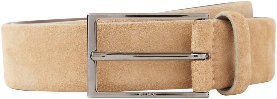Boss Leren riem Calindo van suedeleer met metalen logo-sluiting - Foto 11