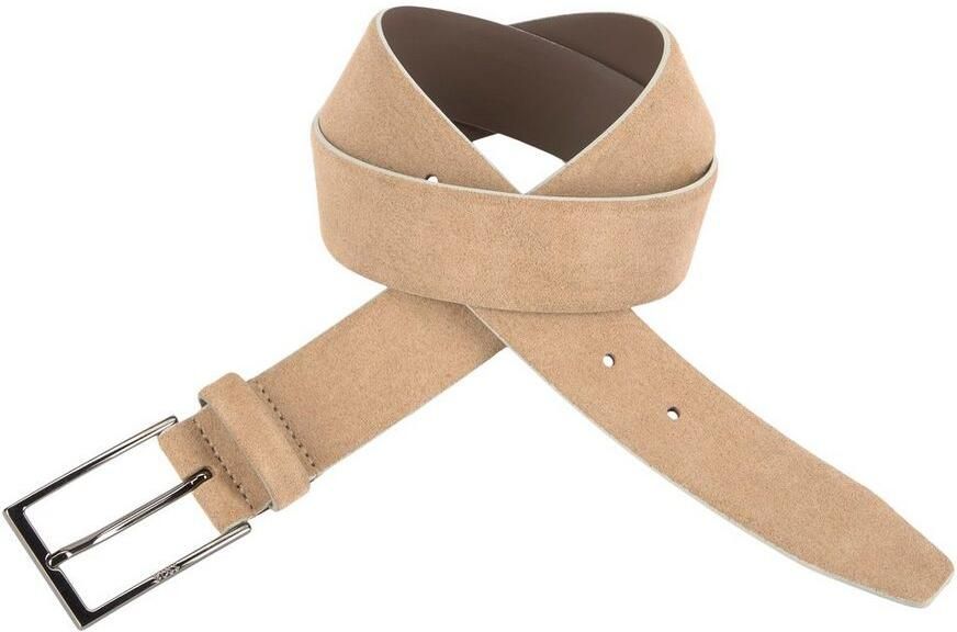 Boss Leren riem Calindo van suedeleer met metalen logo-sluiting - Foto 9