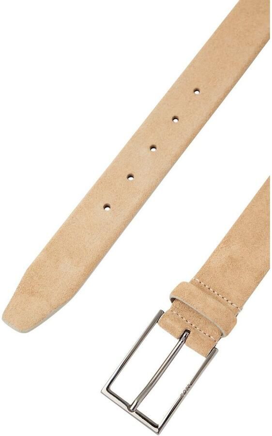 Boss Leren riem Calindo van suedeleer met metalen logo-sluiting - Foto 8