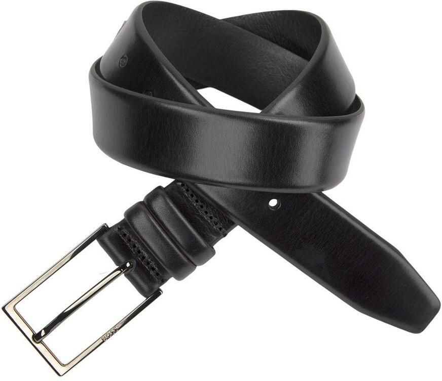 Boss Leren riem CARMELLO van gelooid leer met hugo logo-em ing op metalen sluiting - Foto 4