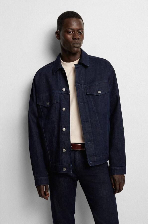 Boss Leren riem CARMELLO van gelooid leer met hugo logo-em ing op metalen sluiting - Foto 6