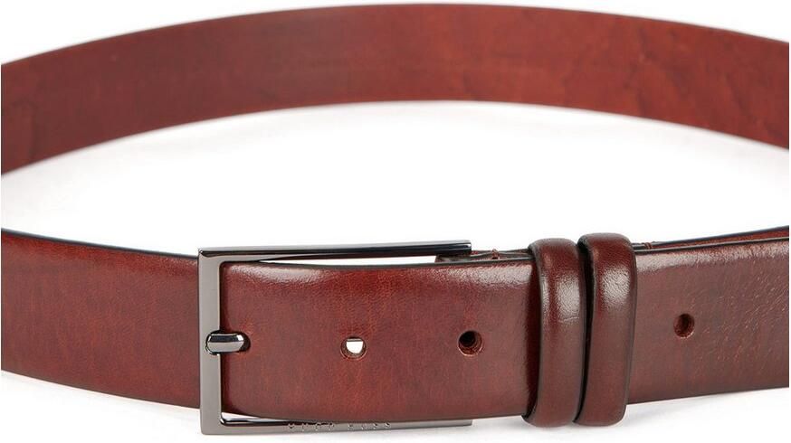 Boss Leren riem CARMELLO van gelooid leer met hugo logo-em ing op metalen sluiting - Foto 13