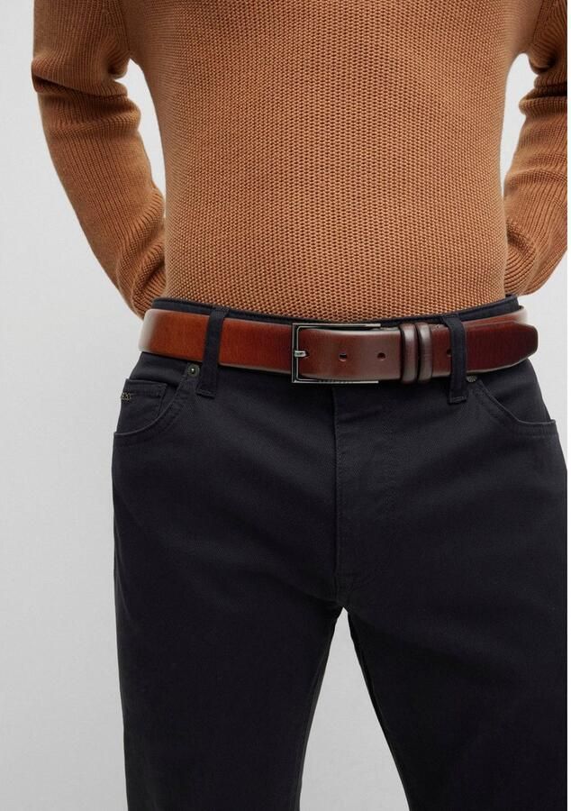 Boss Leren riem CARMELLO van gelooid leer met hugo logo-em ing op metalen sluiting - Foto 3