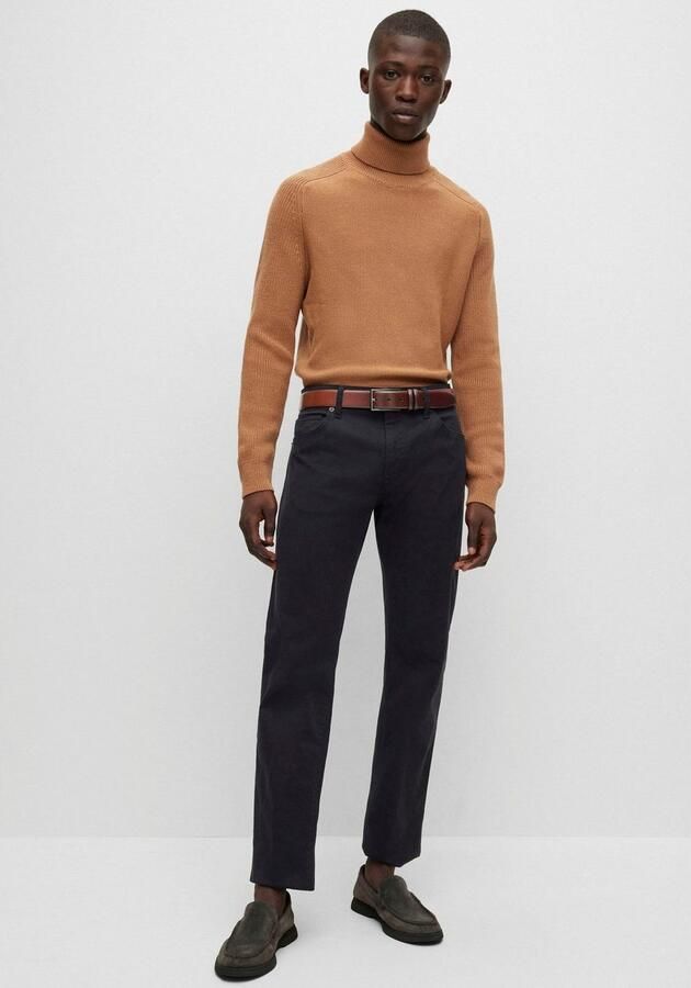 Boss Leren riem CARMELLO van gelooid leer met hugo logo-em ing op metalen sluiting - Foto 4