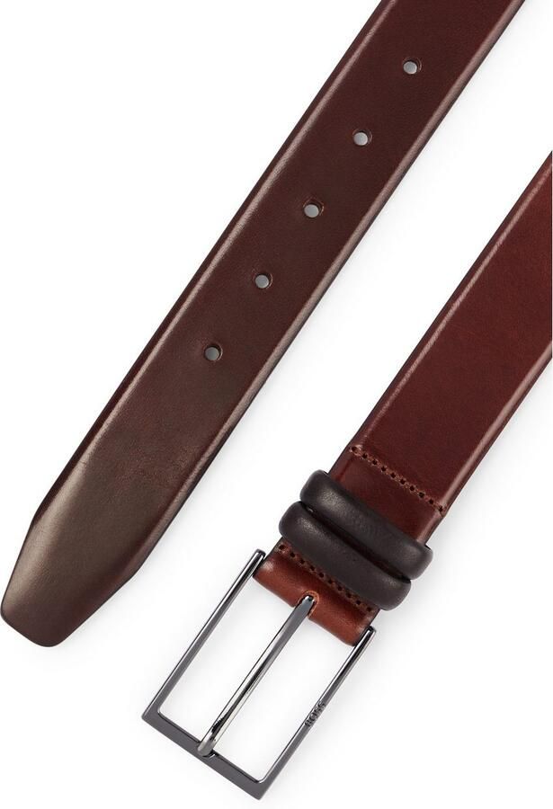 Boss Leren riem CARMELLO van gelooid leer met hugo logo-em ing op metalen sluiting - Foto 5