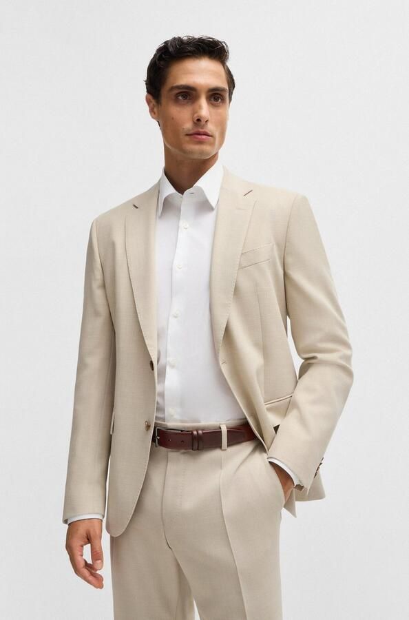 Boss Leren riem CARMELLO van gelooid leer met hugo logo-em ing op metalen sluiting - Foto 8