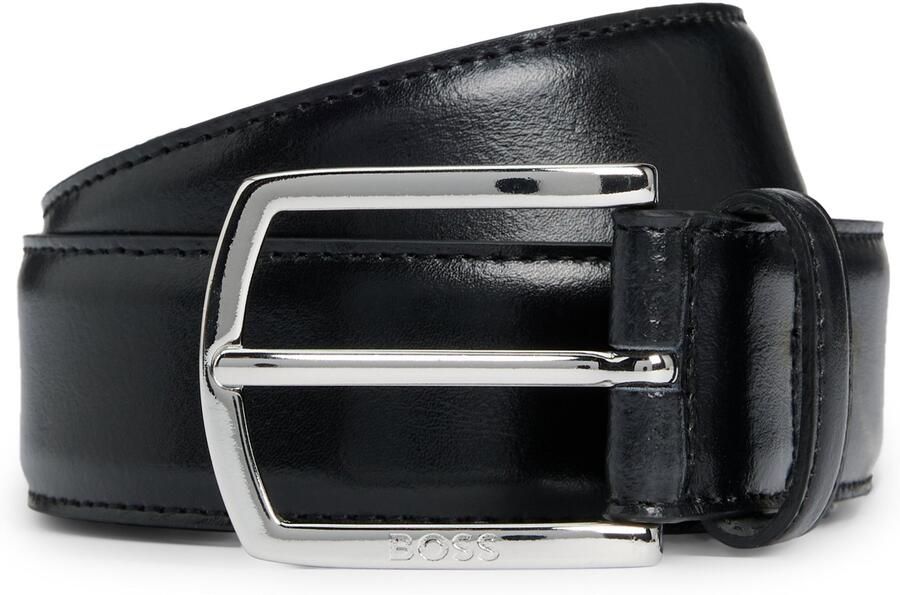 Boss Leren riem Claus-Tx-St_Sz35 met logo-gravering op de sluiting - Foto 7