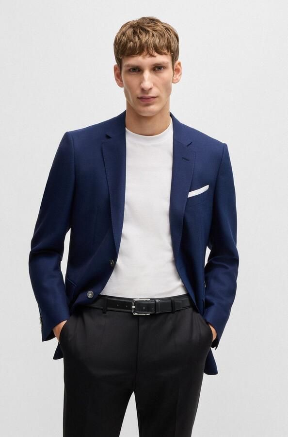 Boss Leren riem Claus-Tx-St_Sz35 met logo-gravering op de sluiting - Foto 6