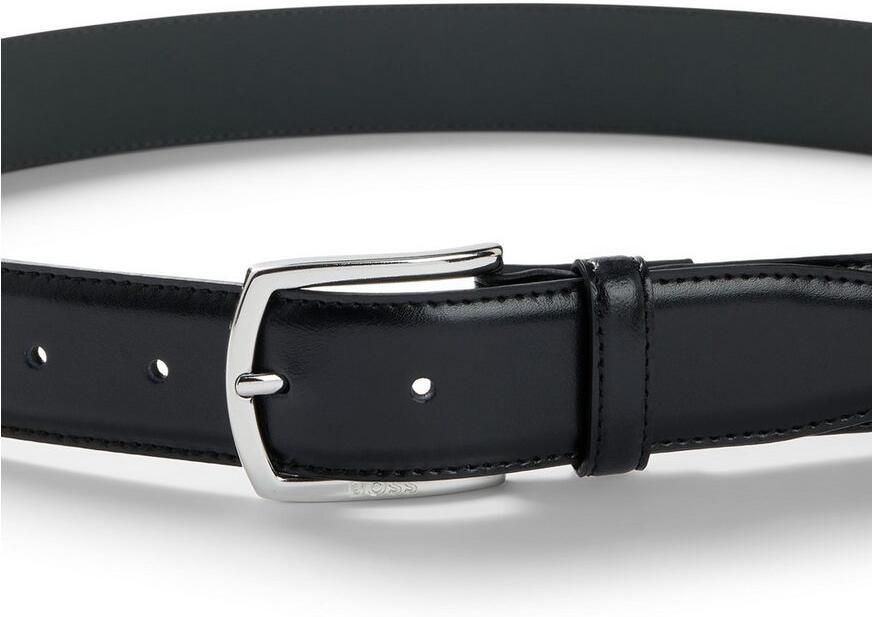 Boss Leren riem Claus-Tx-St_Sz35 met logo-gravering op de sluiting - Foto 4