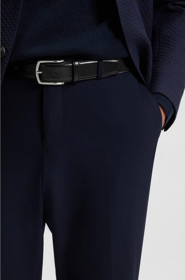 Boss Leren riem Claus-Tx-St_Sz35 met logo-gravering op de sluiting - Foto 5