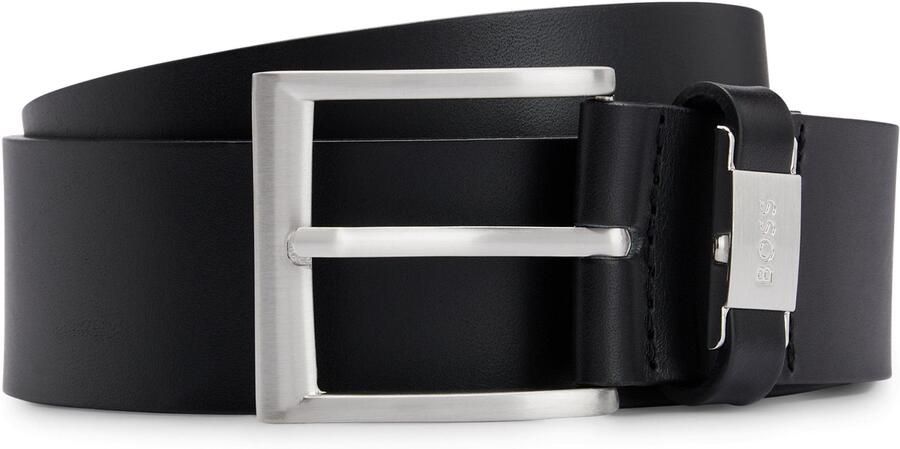 Boss Leren riem Connio zilverkleurige sluiting & logo-tekst op de lus - Foto 10