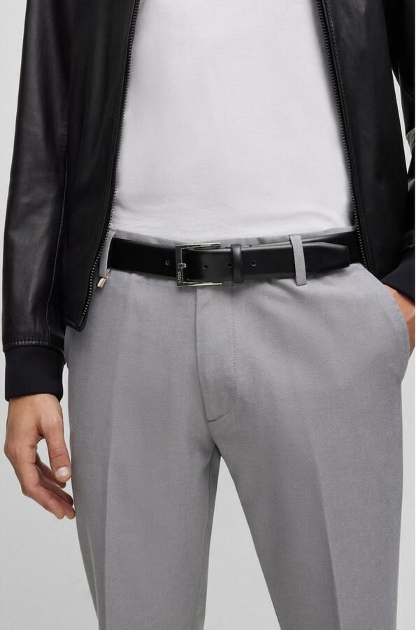 Boss Leren riem Elloy-PC-An_Sz35 met subtiele -reliëf op de sluiting - Foto 7