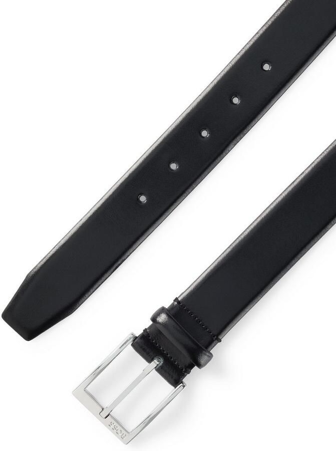 Boss Leren riem Elloy-PC-An_Sz35 met subtiele -reliëf op de sluiting - Foto 4