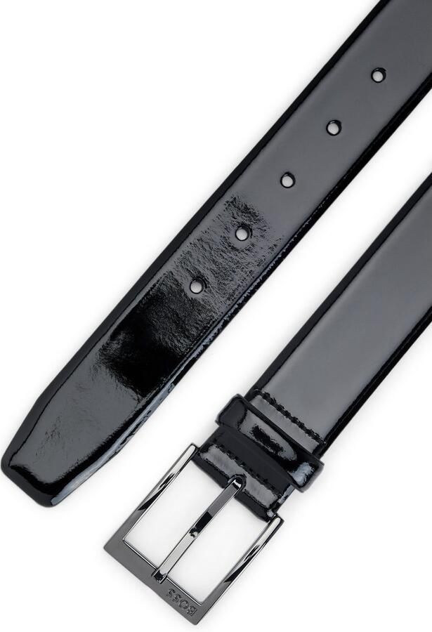 Boss Leren riem Elloy-PC-An_Sz35 met subtiele -reliëf op de sluiting - Foto 5