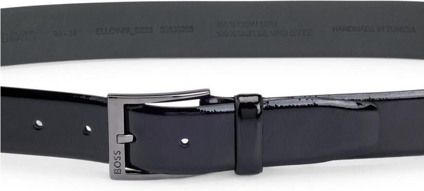 Boss Leren riem Elloy-PC-An_Sz35 met subtiele -reliëf op de sluiting - Foto 12