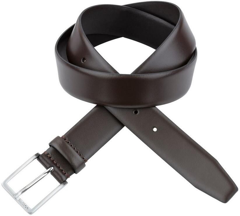 Boss Leren riem Erman-L_Sz35 met subtiele -reliëf op de sluiting - Foto 6