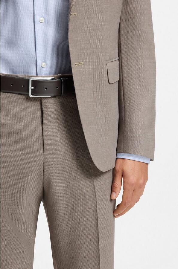 Boss Leren riem Erman-L_Sz35 met subtiele -reliëf op de sluiting - Foto 9