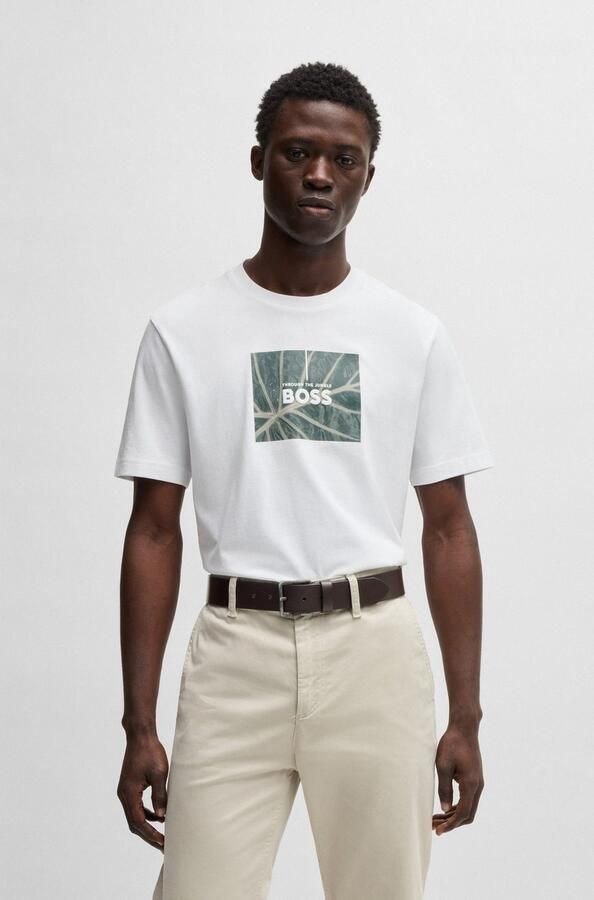 Boss Leren riem Jeeko_Sz40 met matte gesp - Foto 5