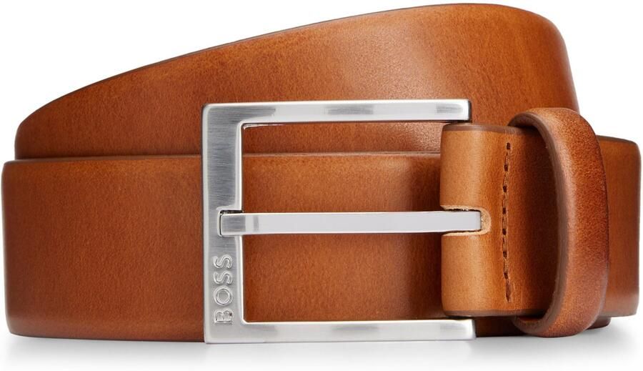 Boss Leren riem met vierkante sluiting en gegraveerd logo - Foto 16