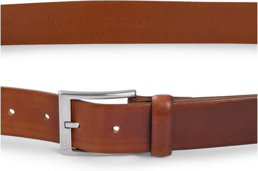 Boss Leren riem met vierkante sluiting en gegraveerd logo - Foto 13