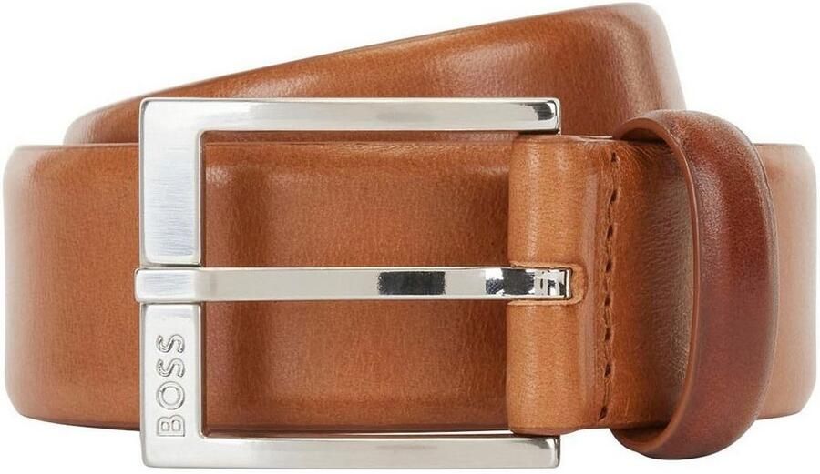 Boss Leren riem met vierkante sluiting en gegraveerd logo - Foto 14