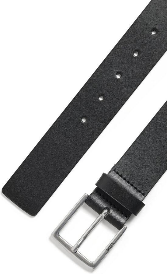 Boss Leren riem Rummi_Sz40 van italiaans leer met metalen details in antiek-look - Foto 9