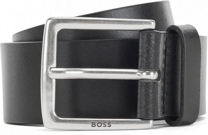Boss Leren riem Rummi_Sz40 van italiaans leer met metalen details in antiek-look - Foto 12
