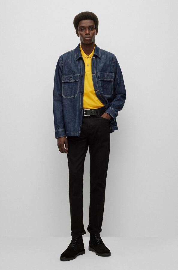 Boss Leren riem Rummi_Sz40 van italiaans leer met metalen details in antiek-look - Foto 8