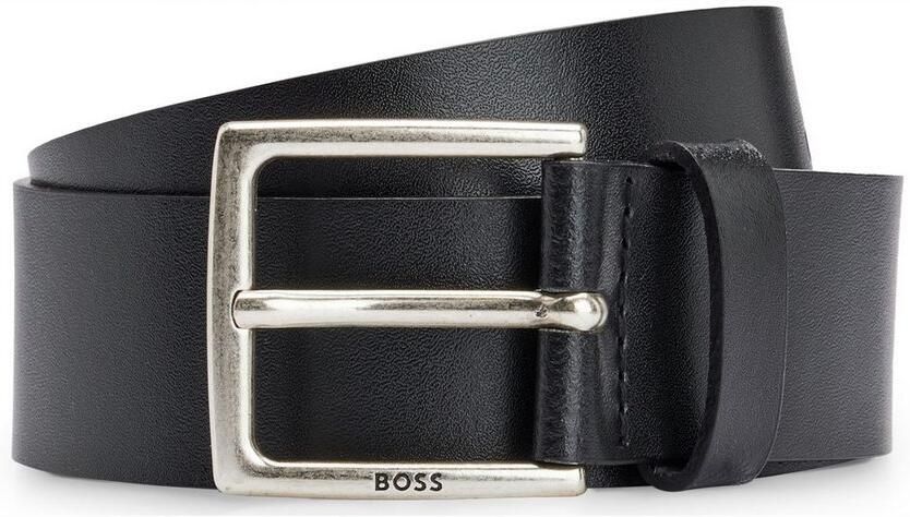 Boss Leren riem Rummi_Sz40 van italiaans leer met metalen details in antiek-look - Foto 10