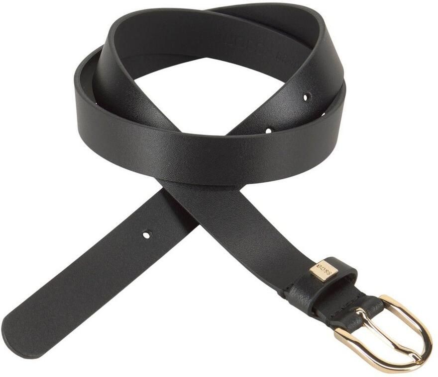 Boss Leren riem Scarlet B. 2 5cm N-R met goudkleurige sluiting en -logo op de lus - Foto 3