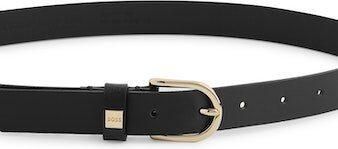 Boss Leren riem Scarlet B. 2 5cm N-R met goudkleurige sluiting en -logo op de lus - Foto 12